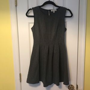 Grey High Neck Business Dress